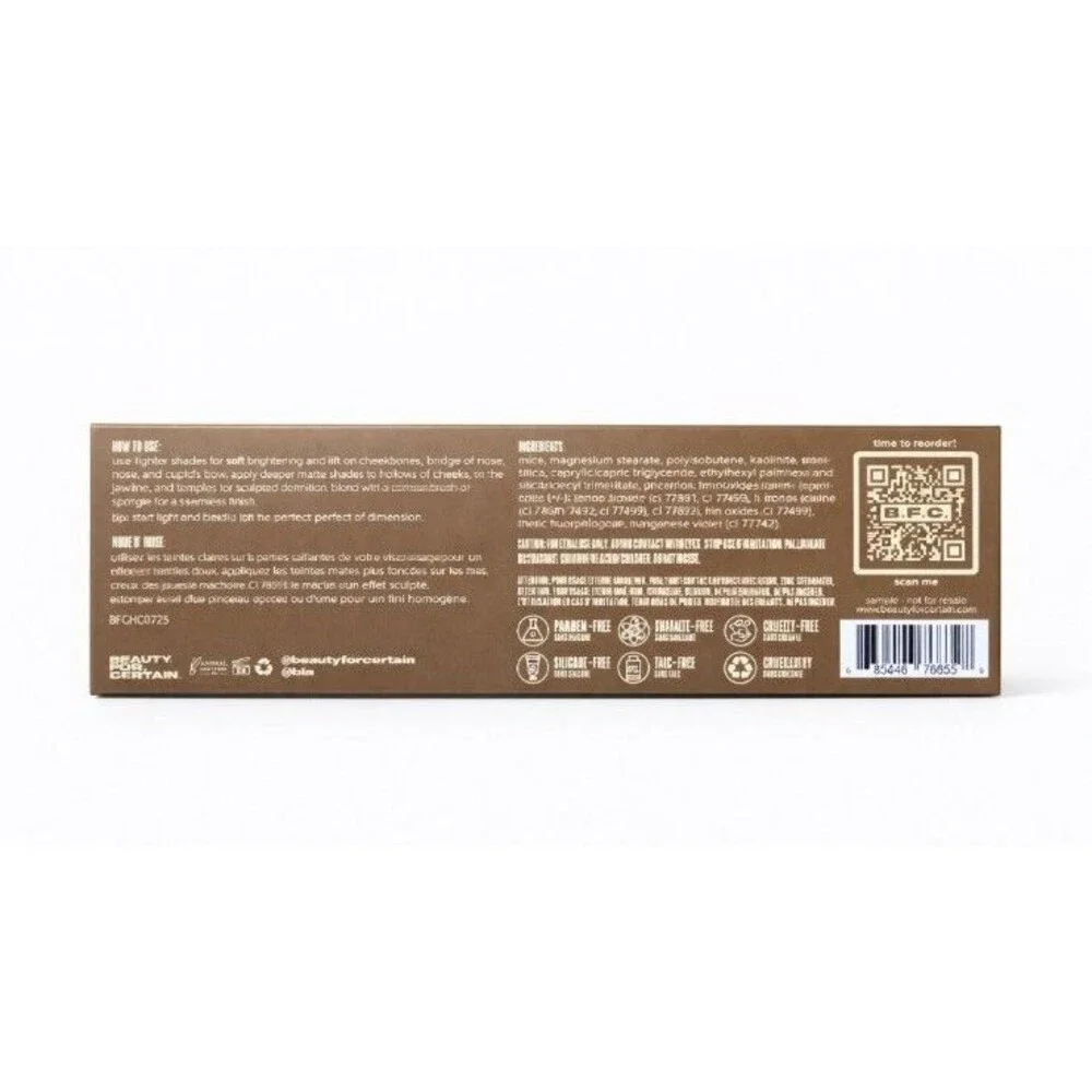 Beauty For Certain Soft to Sculpted Contour Palette- NEW